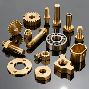 Componenti di Precisione Personalizzati in Acciaio Inox e Ottone Lavorati CNC, Parti in Rame per Lavorazioni Multistep Tornite e Fresate - Product Image 2