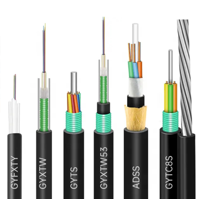 GYXTY outdoor fiber optic cable Optical Fiber Cable central tube steel wire Armored 4 6 8 12 Core Fiber Optic Cable