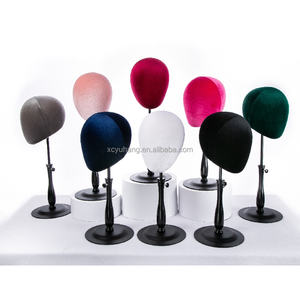 Nuevo diseño suave de terciopelo, pasta de diamantes, cabeza de lona colorida, cabeza de maniquí, soporte de peluca <span class=keywords><strong>para</strong></span> <span class=keywords><strong>pelucas</strong></span>, herramientas <span class=keywords><strong>para</strong></span> hacer <span class=keywords><strong>pelucas</strong></span>, cabeza de exhibición de peluca - Product Image 1