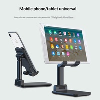 Support de téléphone pliable pour tablette, idéal pour les paresseux, diffusion en direct, cours en ligne, support universel télescopique rotatif