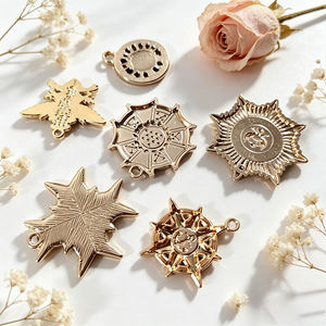 Antique Style Zinc Alloy Medal <b>Charms</b> Multi Shape Star Eagle Cross Pendant for Necklace Bracelet Making Garment Ornament label - Product Image 6