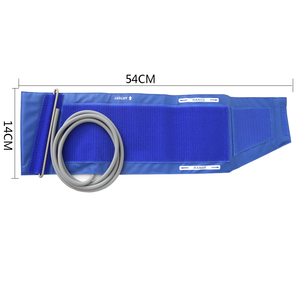 Adult ABPM Cuffs, Blue <strong>Pu</strong> <strong>Leather</strong> Material, 24-32cm Arm Circumference, Single Tube, with <strong>D</strong> Ring, Tube 3*7*1300mm - Product Image 3
