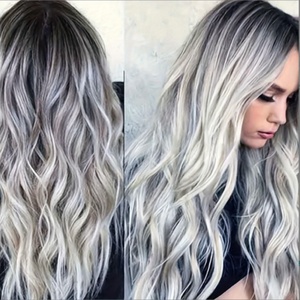 Peluca <span class=keywords><strong>de</strong></span> encaje frontal HD viral multicolor con ondas grandes y voluminosas, <span class=keywords><strong>de</strong></span> pelo sintético resistente al calor para mujeres europeas y americanas, ideal para uso diario y fiestas. - Product Image 4