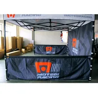 Tienda de campaña personalizada de 10 pies x 10 pies, 50mm, 600d, carpas de aluminio plegables, cabina de exposición, toldo de 10x10 con paredes