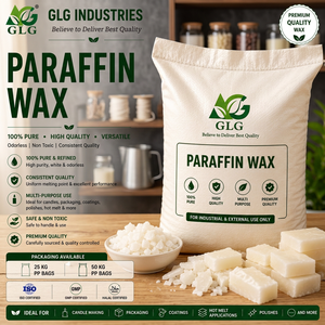 GLG INDUSTRIES Paraffin <b>Wax</b> 100% Pure Eco-Friendly Non-Toxic Odorless for Candle Making Packaging Coatings Hot <b>Melt</b> Applications - Product Image 3