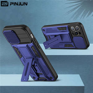 Ударопрочный бронированный чехол PINJUN, магнитный автомобильный чехол с подставкой для телефона <span class=keywords><strong>Tecno</strong></span> Spark 7 4 7T 6 9T 9 8C 8 Pro 8T 8 P Go 2022 - Product Image 1