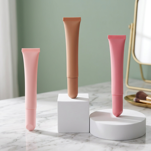 Custom Soft <b>Silicone</b> Plastic Lip Balm 10ml 15ml 20ml Pink PCR Packaging Lip Oil Gloss <b>Tubes</b> Squeeze Eye Cream <b>Tubes</b> Screw Cap - Product Image 5