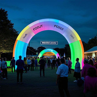 Arche gonflable publicitaire avec éclairage LED, en bâche PVC et tissu Oxford, pour arche gonflable