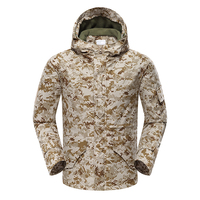 Veste tactique en coton camouflage noir Python Cema de Chine, unisexe, G8, hiver, coupe-vent, polaire polyester, chasse, jungle