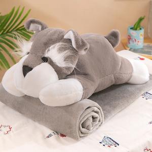 Custom Ogo Pluche Dier Illow Lanket 2 In 1 Airconditioning Baby Cartoon Kussendeken - Product Image 1