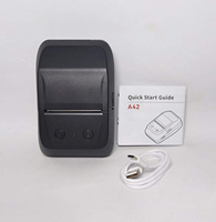 Imprimante d'étiquettes thermiques portables de petite taille avec ruban A42 pour le bureau, la maison et les entreprises