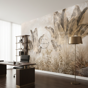 Papier peint <span class=keywords><strong>mural</strong></span> imperméable à l'eau, motif botanique tropical, feuillage végétal, floral, pour chambre à coucher, intérieur de la maison, installation facile en DIY - Product Image 2