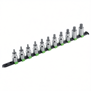 150R/S11 <b>Socket</b> Set 11-Piece Metric Chrome Vanadium Steel For Automotive Repair Tools - Product Image 2