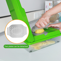 Mandoline professionnelle pour hacher les légumes, trancheuse et coupe-légumes rapide avec protection de sécurité, gadget de cuisine manuel