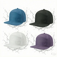 Topi Baseball Custom Sport Laser Cut Berlubang Pola Logo Huruf Karet/PVC Tahan Air Bahan Polyester Topi Olahraga