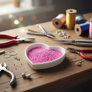 Perline Ilan Abalorios 2mm Rosa, 50g per Creazione di Gioielli e Artigianato - Product Image 3