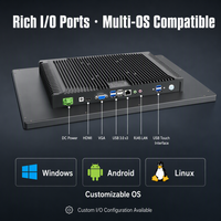 PC industriel tactile tout-en-un de 13,3 pouces avec écran capacitif pour systèmes HMI d'usine, de vente au détail et commerciaux