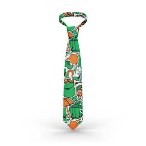 Corbata de Hombre para el Día de San Patricio 2026, Corbata con Estampado Completo del Día de San Patricio de <span class=keywords><strong>Irlanda</strong></span>, Corbata para la Celebración del 17 de Marzo, Día Nacional Irlandés, Corbata de Moño - Product Image 5