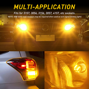 AUXITO ฟูล 360 °   หลอดไฟ LED รุ่น Beam 102H Series 3157 6000K แสงสีขาว สำหรับไฟเบรก ไฟเลี้ยว ไฟถอยหลัง หลายโหมด - Product Image 2
