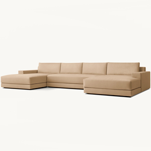 Modern Luxury Design Living Room Furniture Chaise <strong>Wood</strong> <strong>Frame</strong> Modular Sectional Couches U Shape <strong>Sofas</strong> - Product Image 2