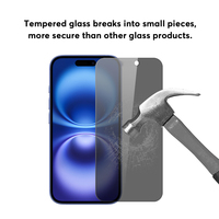 Protection d'écran en verre trempé anti-espion HD 9H à toucher lisse pour iPhone 18 Pro, 17, 16, 15 Pro Max – Vente en gros