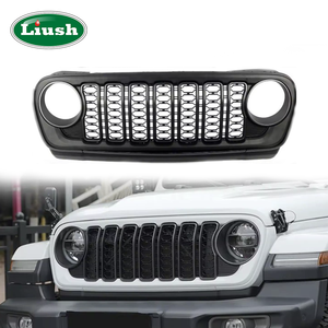 Grille de pare-chocs avant Liush <span class=keywords><strong>prix</strong></span> usine pour <span class=keywords><strong>Jeep</strong></span> <span class=keywords><strong>Wrangler</strong></span> 2018-2024 Grille de protection ABS Modification de voiture Kits de mise à niveau de haute qualité - Product Image 1