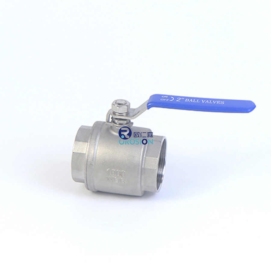 Most Popular Products for 2025 Stainless Steel Industry High Quality 201 304 316 2PC Internal Threaded Ball Valve