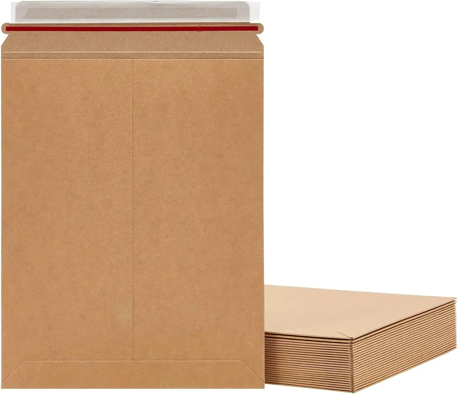 Custom Design Rigid Mailers Self Adhesive Flat Cardboard Mailers Bulk Photo Cardboard Envelopes for Mailing Shipping Document