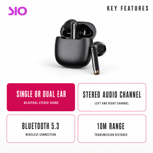 Écouteurs avec son stéréo 5.3, portée de transmission de 10 m, pour conférences, réunions, podcasts, trajets quotidiens, appels et audiobooks - Product Image 3