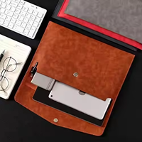 Carpeta Organizadora de Cuero PU Modelo VD-651 de la Marca V-ding con Bolsillos para Proyectos, Portadocumentos Tamaño A4/Carta
