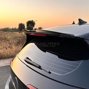 สปอยเลอร์หลังคาท้ายรถยนต์ ปีกหลัง ชุดแต่งขอบสติ๊กเกอร์ตกแต่ง สำหรับ Volkswagen ID.3 2019-2023 สีดำเงา/ลายคาร์บอน - Product Image 5