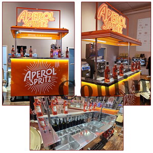 <span class=keywords><strong>Bar</strong></span> à cocktails mobile pliable, <span class=keywords><strong>chariot</strong></span> réfrigéré pour boissons, tables à cocktails LED à vendre - Product Image 4