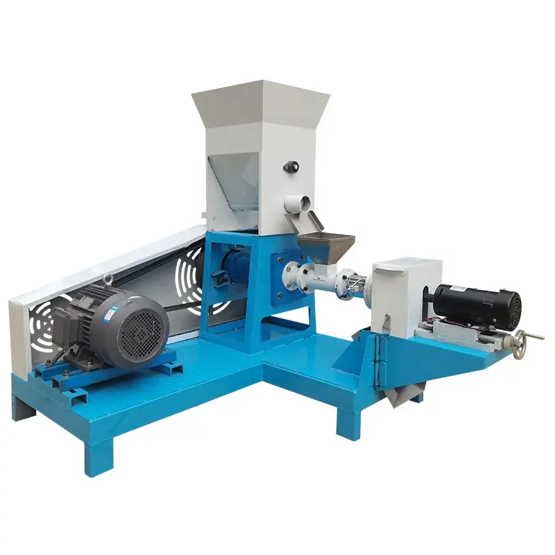 High Capacity 300kg/h animal chicken fish feed pallet making machine granulator extruder mill feed processing machine