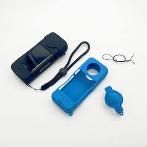 Juego de Accesorios para Insta 360 X3, Funda Protectora de Lente de Silicona con Cuerda Anticaída, Anti-Impactos y Antipérdida, Accesorio para Cámara Deportiva - Product Image 3