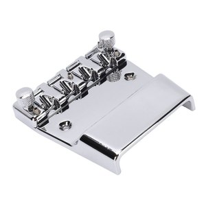 Pont de <span class=keywords><strong>basse</strong></span> compatible <span class=keywords><strong>Rickenbacker</strong></span> 4 cordes, 18 mm, réglable, avec sellettes en alliage de zinc plaqué Chrome - Product Image 5
