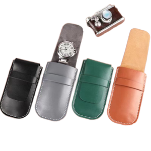 Wholesale PU Leather <b>Watch</b> Storage Bags Ready-to-assemble Flip-top <b>Watch</b> Storage Bags Wristwatch Bags Custom logo Gifts - Product Image 1