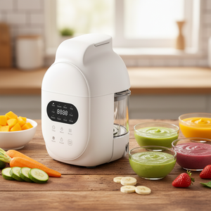 Robot da Cucina 3-in-1 per Bambini con Funzione Auto-Pulente, Ciotola in Vetro, Lama in Acciaio Inox 316, Lavabile in Lavastoviglie, Silicone per Uso Alimentare, Multifunzione - Product Image 1