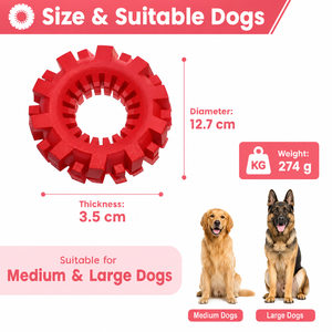 Giocattoli per Cani OEM Resistenti, Anello in Gomma Naturale, Giocattolo da Masticare Indistruttibile per Cani di Taglia Media/Grande - Product Image 4