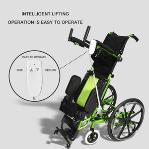 <span class=keywords><strong>Fauteuil</strong></span> <span class=keywords><strong>roulant</strong></span> <span class=keywords><strong>semi</strong></span>-électrique à dossier haut pour personnes à mobilité réduite, avec fonction de levage motorisée - Product Image 5