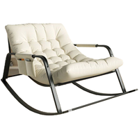 Fauteuils à bascule, style nordique de luxe, meubles modernes, fauteuil en tissu microfibre, cuir, salon, canapé d'appoint, bureau à domicile, salon