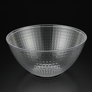 64OZ Disposable Round Clear Hinged Diamond Plastic Pet Fresh Fruit Salad Packaging Container/Bowls