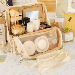 Bolsa de Maquillaje Impermeable, Organizador de Almacenamiento Vertical para Cosméticos con Separador - Product Image 4