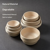 Bols jetables en pulpe de canne à sucre biodégradable de qualité alimentaire, modèle NX-zjw, pour fêtes, barbecues, usage domestique et commercial
