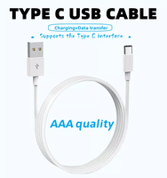 Cable USB Tipo C de 3 pies para Transferencia de Datos, Cable de Carga Rápida para iPhone, Cargador USB de 5w, Precio al por Mayor
