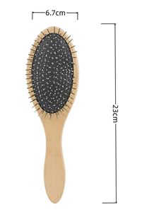Cross-Border Solid Wood Handheld Beauty Comb Double-Sided <b>Brush</b> Portable <b>for</b> Pet Hair <b>Cleaning</b> Dog and Cat Hair Removal - Product Image 6