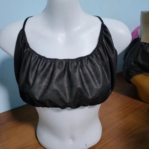 Ensemble de soutien-gorge et string jetables en tissu non tissé opaque pour sauna, salon de beauté, hammam, légers, plusieurs options de couleurs - Product Image 1