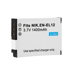ENEL12 1400mAh 3,7 V batería de cámara de repuesto para Nikon <span class=keywords><strong>Coolpix</strong></span> S620 S630 <span class=keywords><strong>S640</strong></span> S70 S1000PJ P340 S960 EN EL12 - Product Image 3