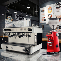 Machine à café professionnelle 3 en 1, machine à café italienne commerciale, machine à expresso à deux groupes E61 en Chine