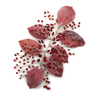 Appliques multifonctions pour femmes à coudre, en strass, feuilles métalliques, fleurs 3D en cristal, en PVC et feutre non tissé, pour chapeaux et bandeaux