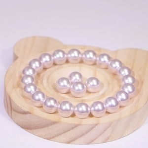 Perle di Cristallo Viola Chiaro Semi-forate Accessori Fai-da-Te per Creazione di Anelli Rotonde Simili a Perle - Product Image 1
